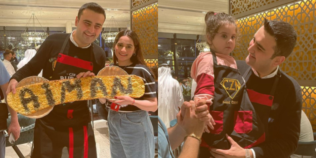 Aiman Khan and Muneeb Butt meets Turkish chef Burak Özdemir