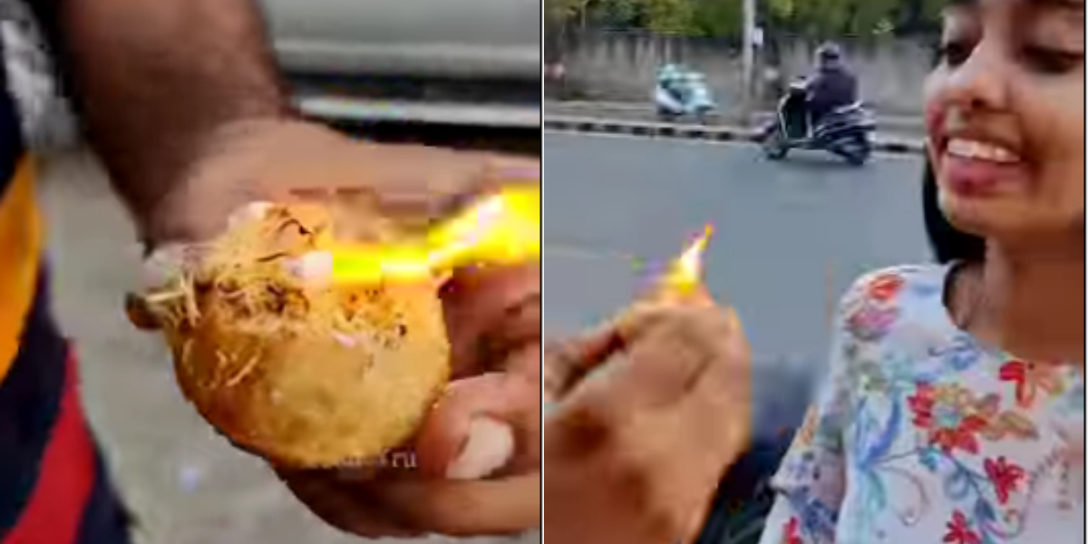 Food blogger eating ‘fire panipuri’ video goes viral