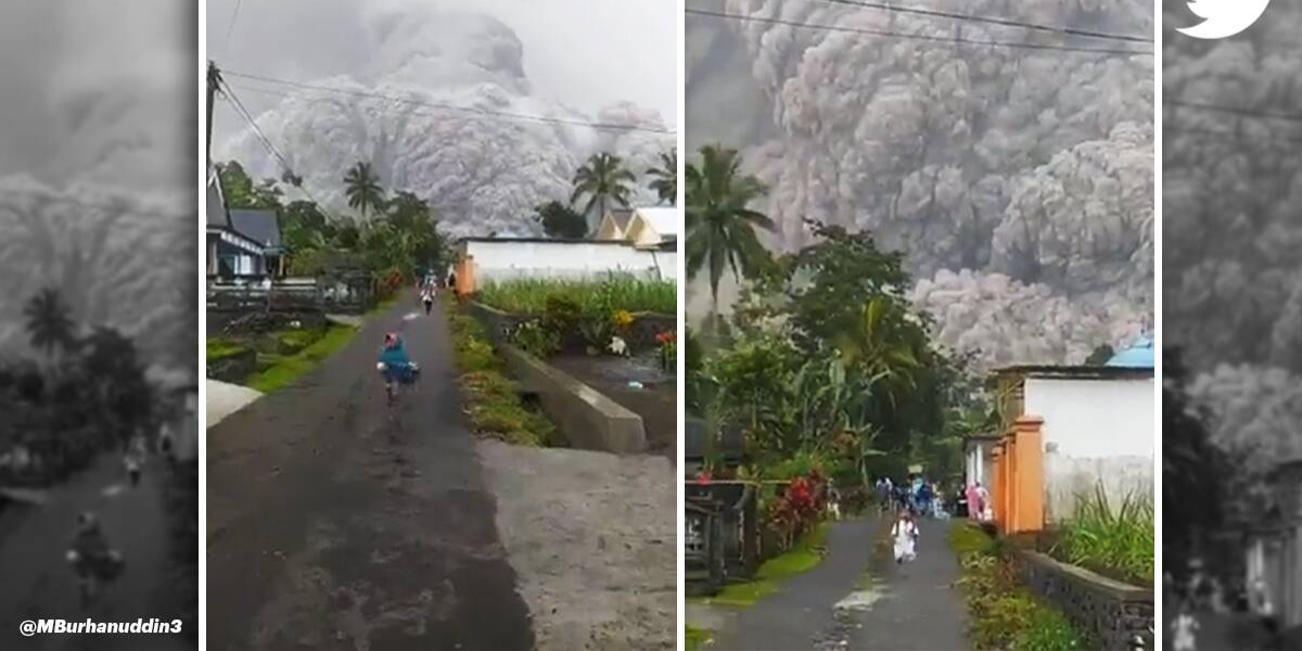 Semeru volcanic eruption video making rounds on social media