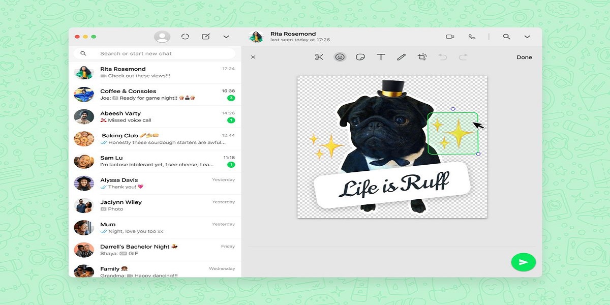Web version of WhatsApp now includes a sticker maker