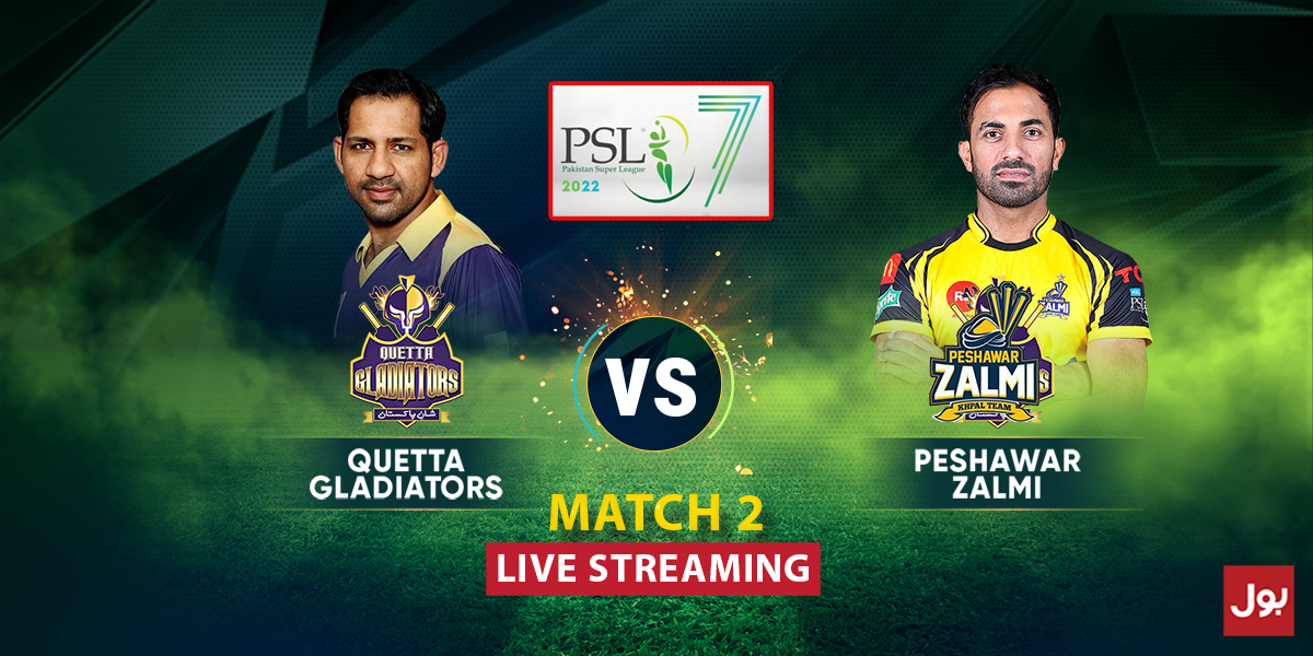 Quetta Gladiators vs Peshawar Zalmi Live