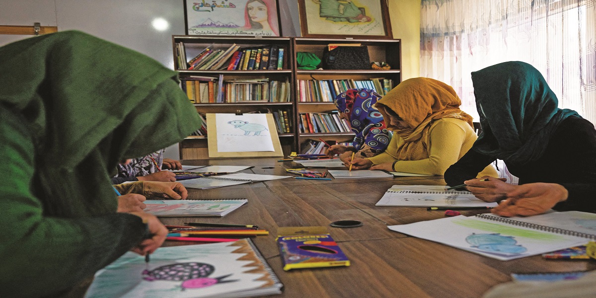 Abused Afghan women