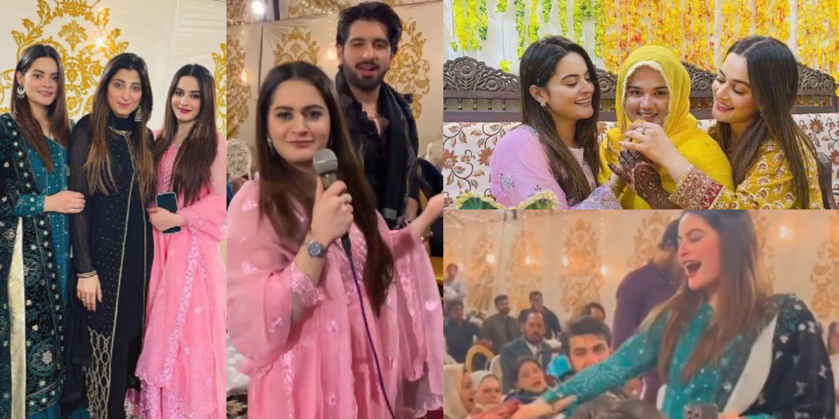 Aiman and Minal are enjoying their cousin's wedding in full swing