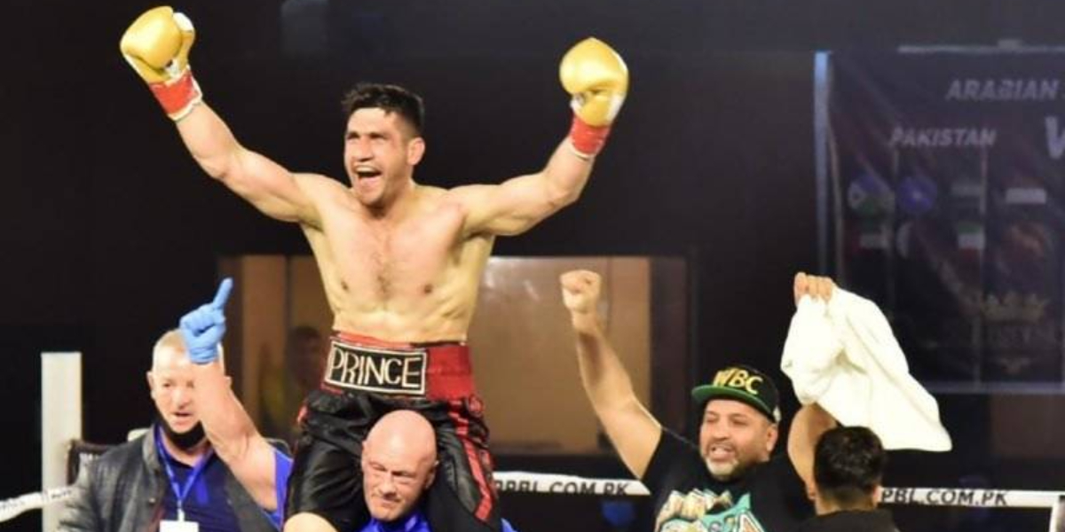Pakistani boxer Muzaffar Khan wins Arabian Sea title against Afghan boxer