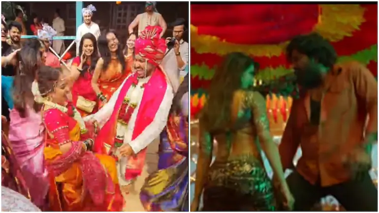 Desi couple dances