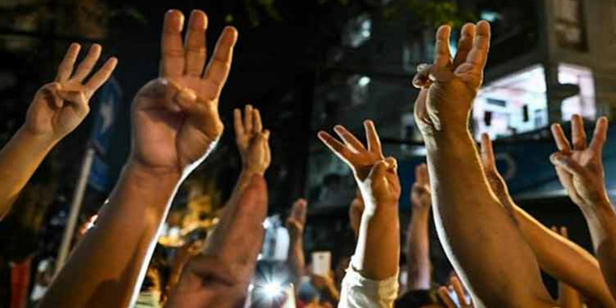 Myanmar protesters defy junta with strike and clapping protests on coup anniversary