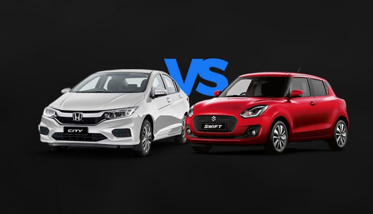 Swift GLX CVT Vs City 1.2L CVT