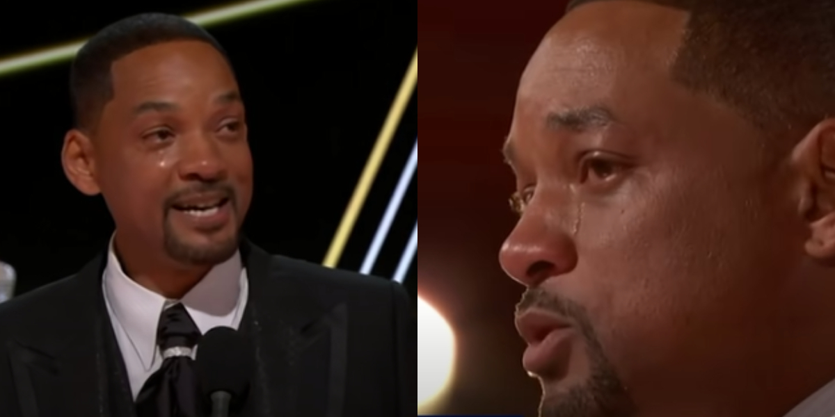 Will Smith breaks down in tears after slapping Chris Rock at Oscars 2022