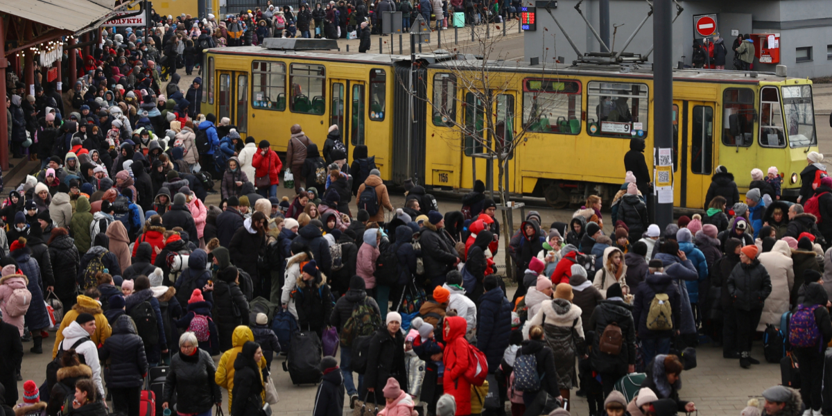 Nearly 200,000 Ukraine refugees have left Poland by train