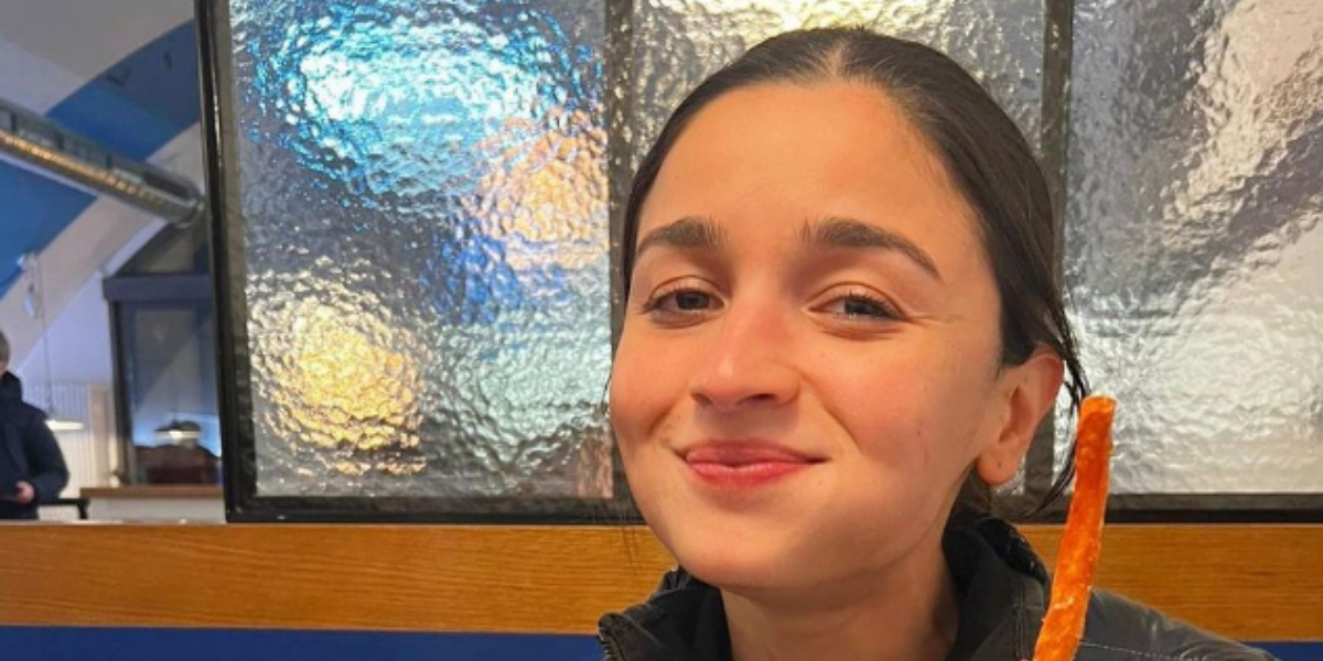 Alia Bhatt celebrates Gangubai Kathiawadi 100 cr club with burger and fries