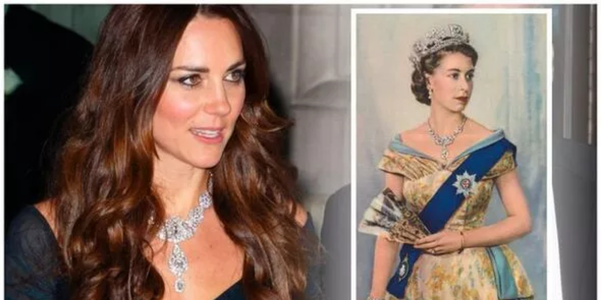 Kate Middleton flaunts Queen's £66.3 million diamond necklace