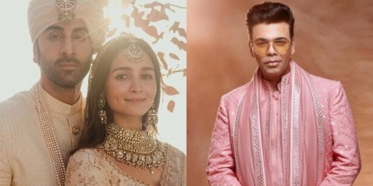 Karan Johar makes fun of his look at Ranbir and Alia's wedding