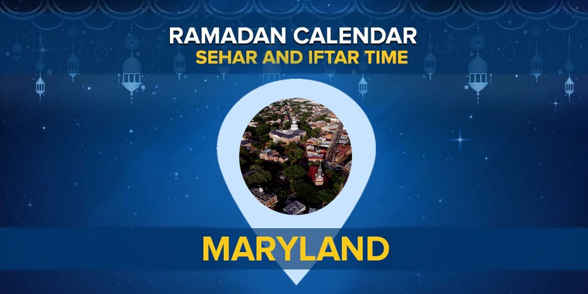Maryland Ramadan Calendar 2022