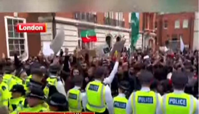 PTI protest in London