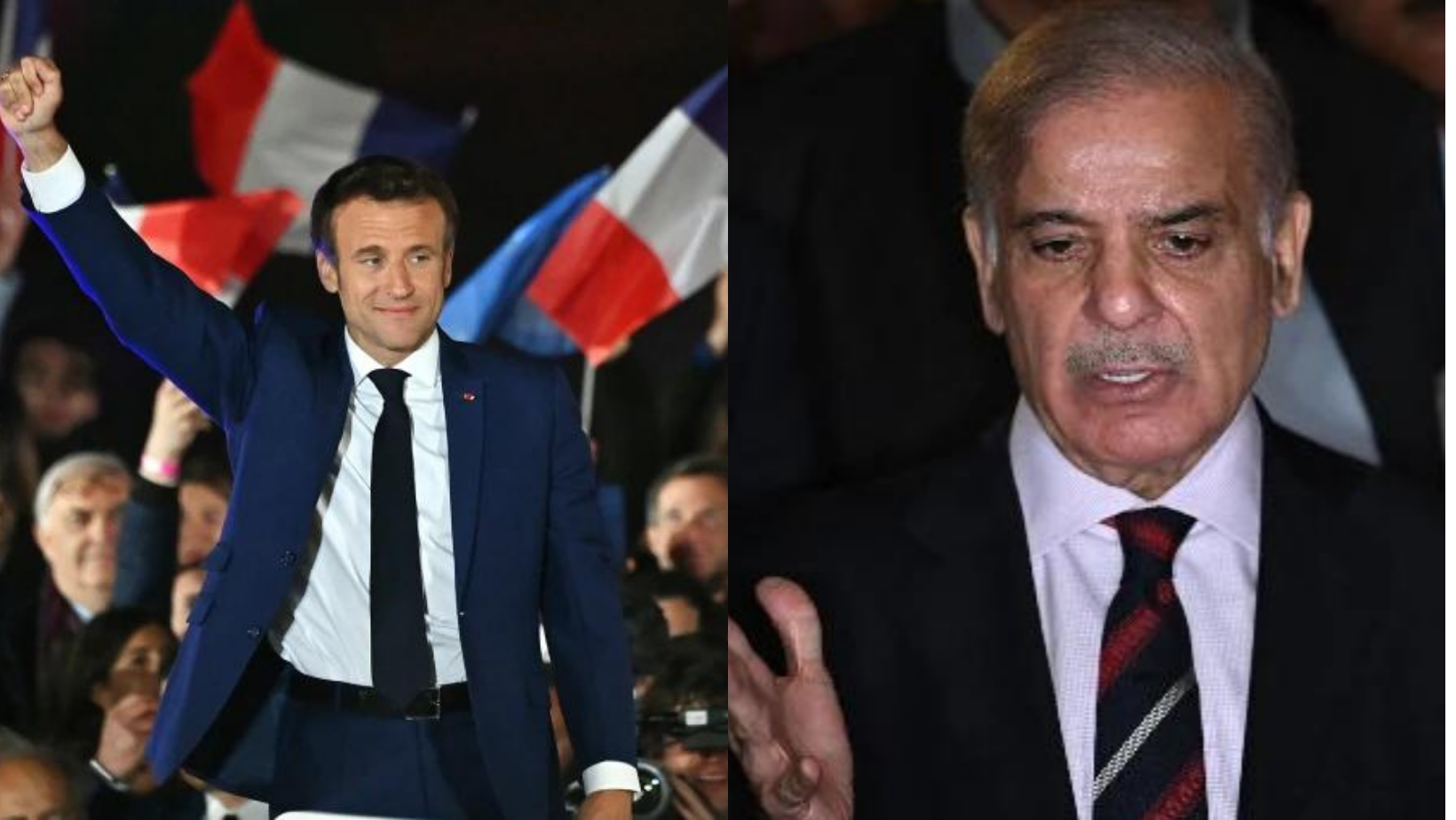 PM Shehbaz felicitates Macron on his re-election as French President