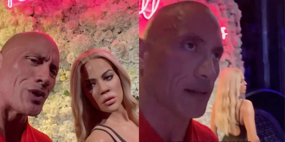 Khloe Kardashian and Dwayne Johnson