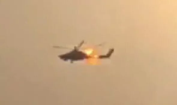 Russian military helicopter