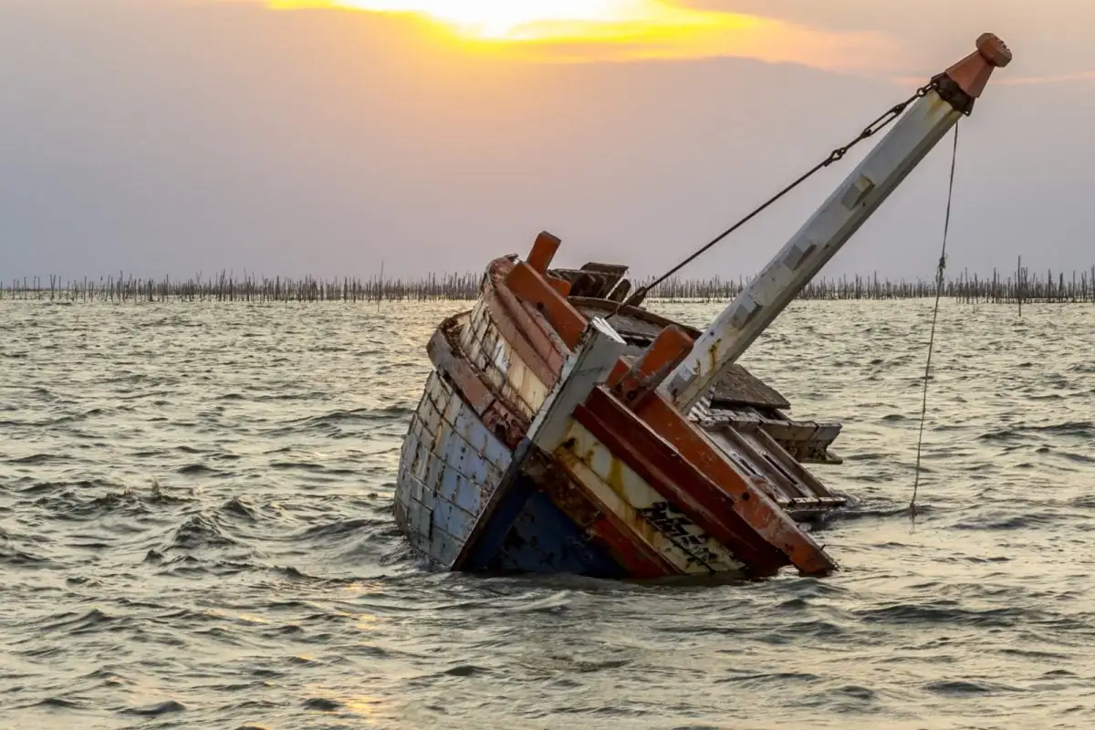 ferry sinks