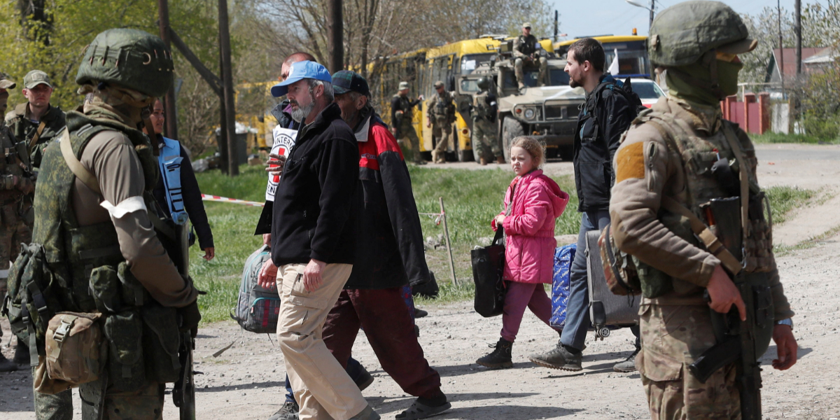 UN: Civilians evacuated from Azovstal