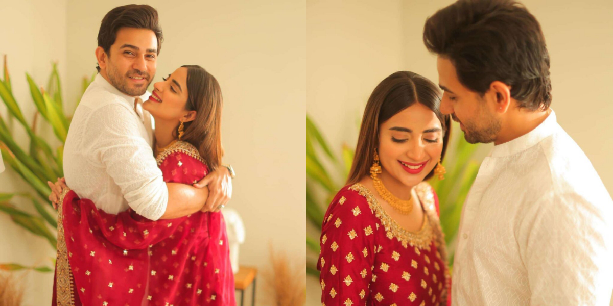 Saboor Aly and Ali Ansari ooze love in their Eid photos