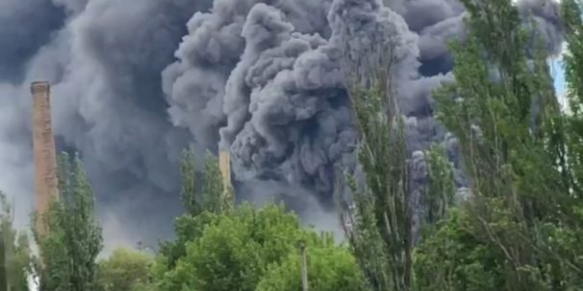 Russian airstrikes targeted a Knauf plant in the Donetsk region