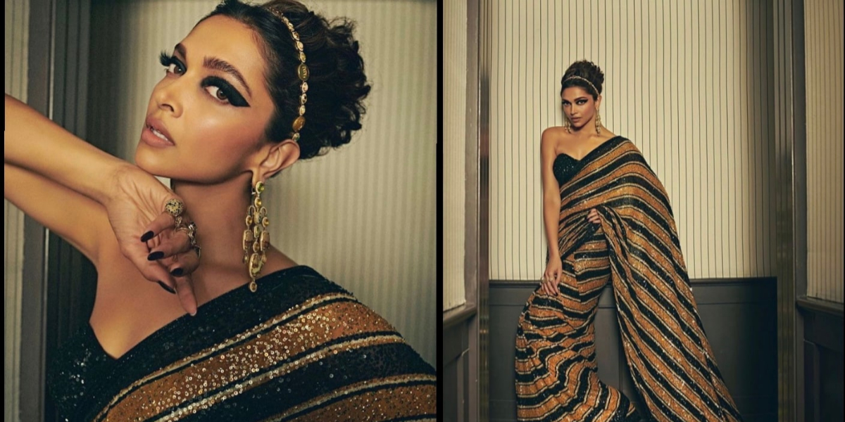 Cannes 2022: Deepika Padukone turns heads in a shimmery saree 