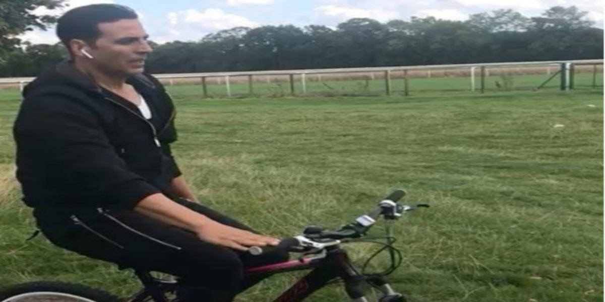Akshay Kumar receives backlash for having guards on his morning cycling