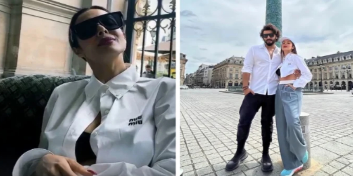 Twinkling in Paris: Arjun Kapoor and Malaika Arora posed for a photo in the City of Love