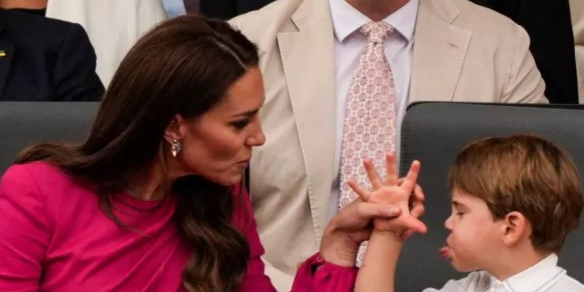 Prince Louis misbehaving