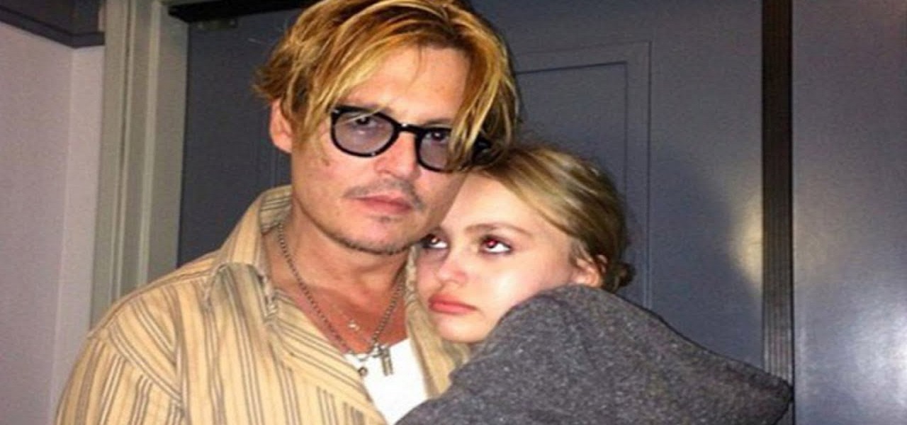 Johnny Depp with daughter