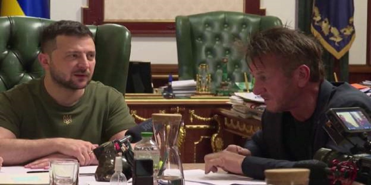 Sean Penn meets President Zelensky in Kyiv