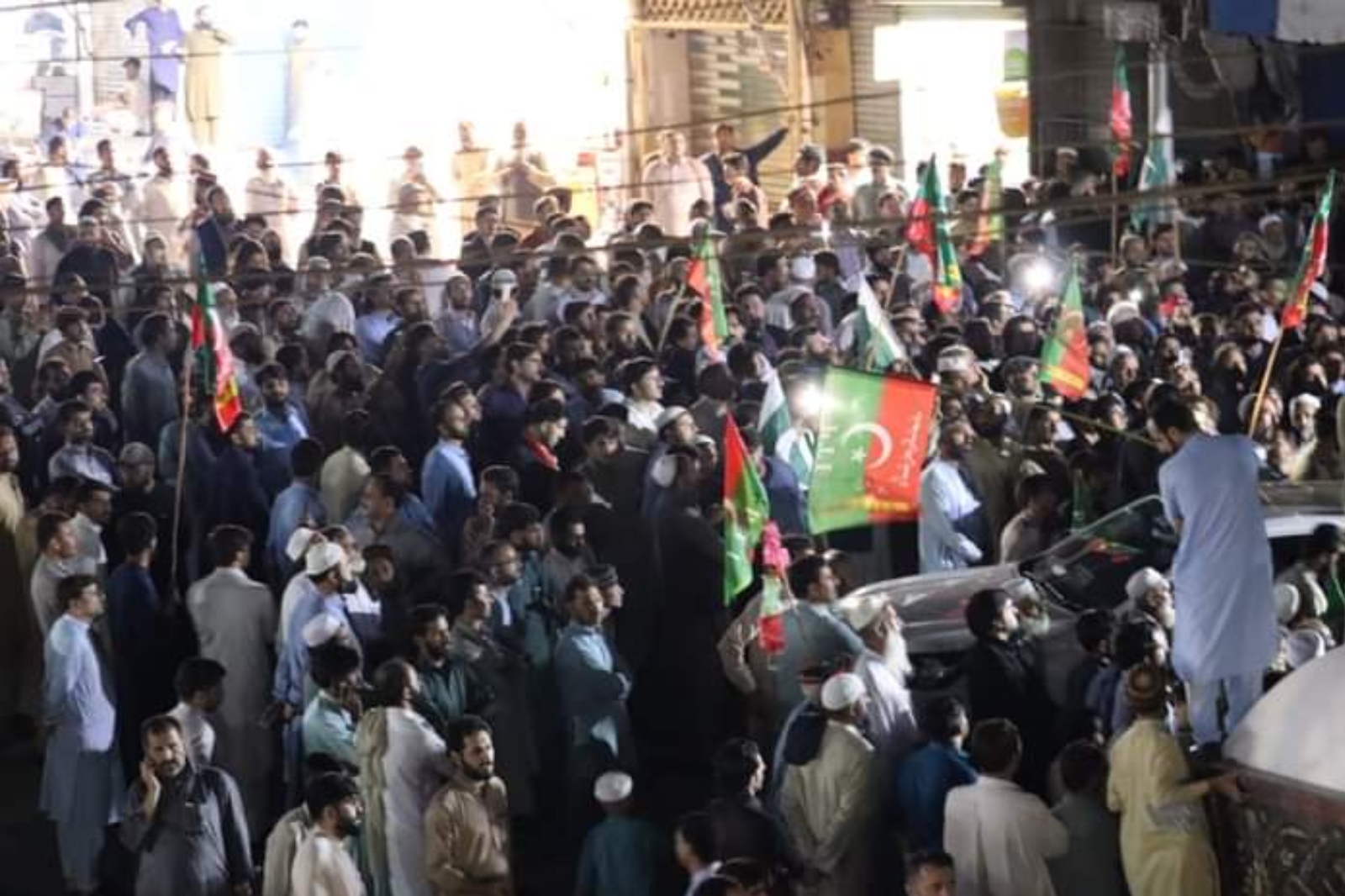 PTI held nationwide protests against inflation.