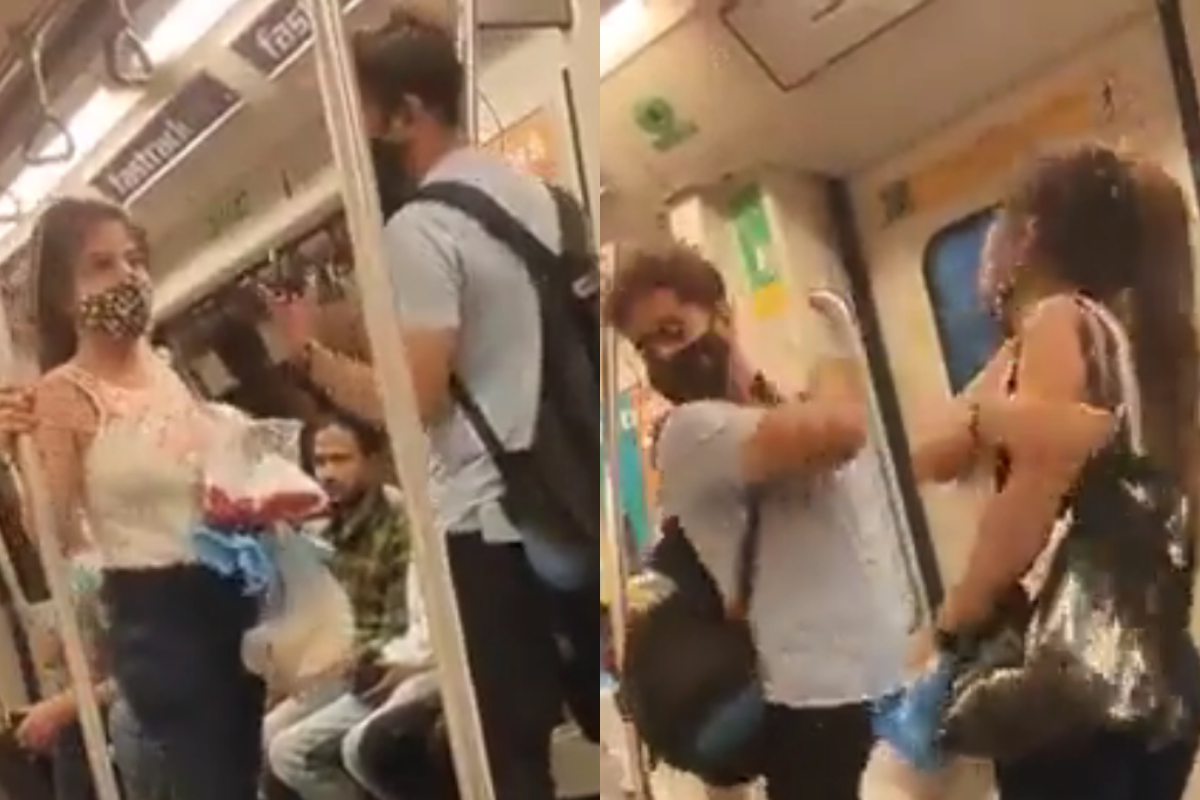 girl slaps man