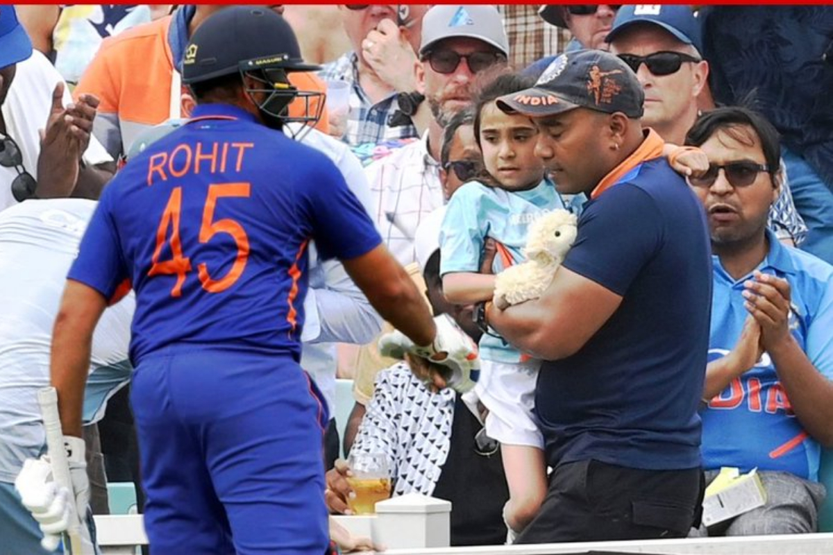 rohit sharma gives chocolate