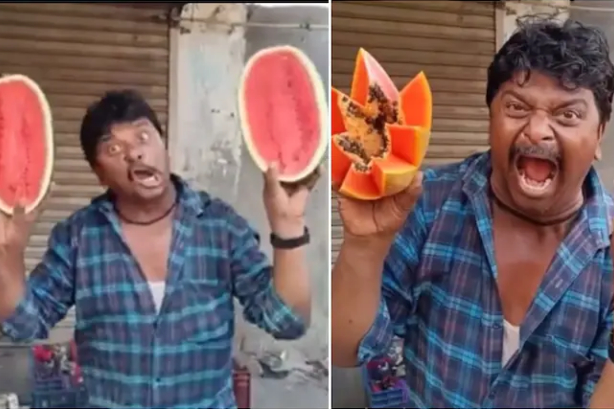 Man selling fruits