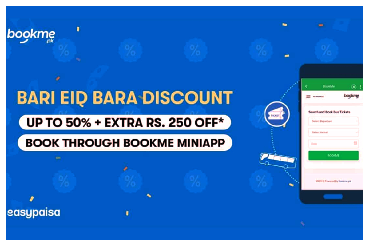 Bookme and Easypaisa created a Mini Travel App