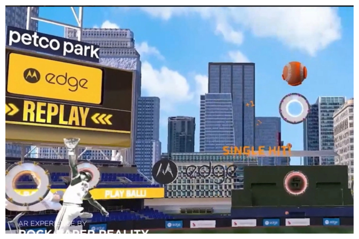 Motorola and the San Diego Padres have an AR baseball game