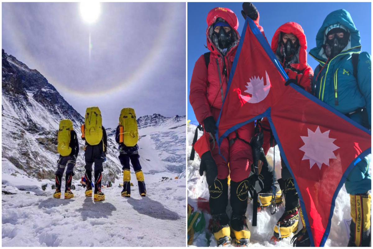 three nepalese sisters