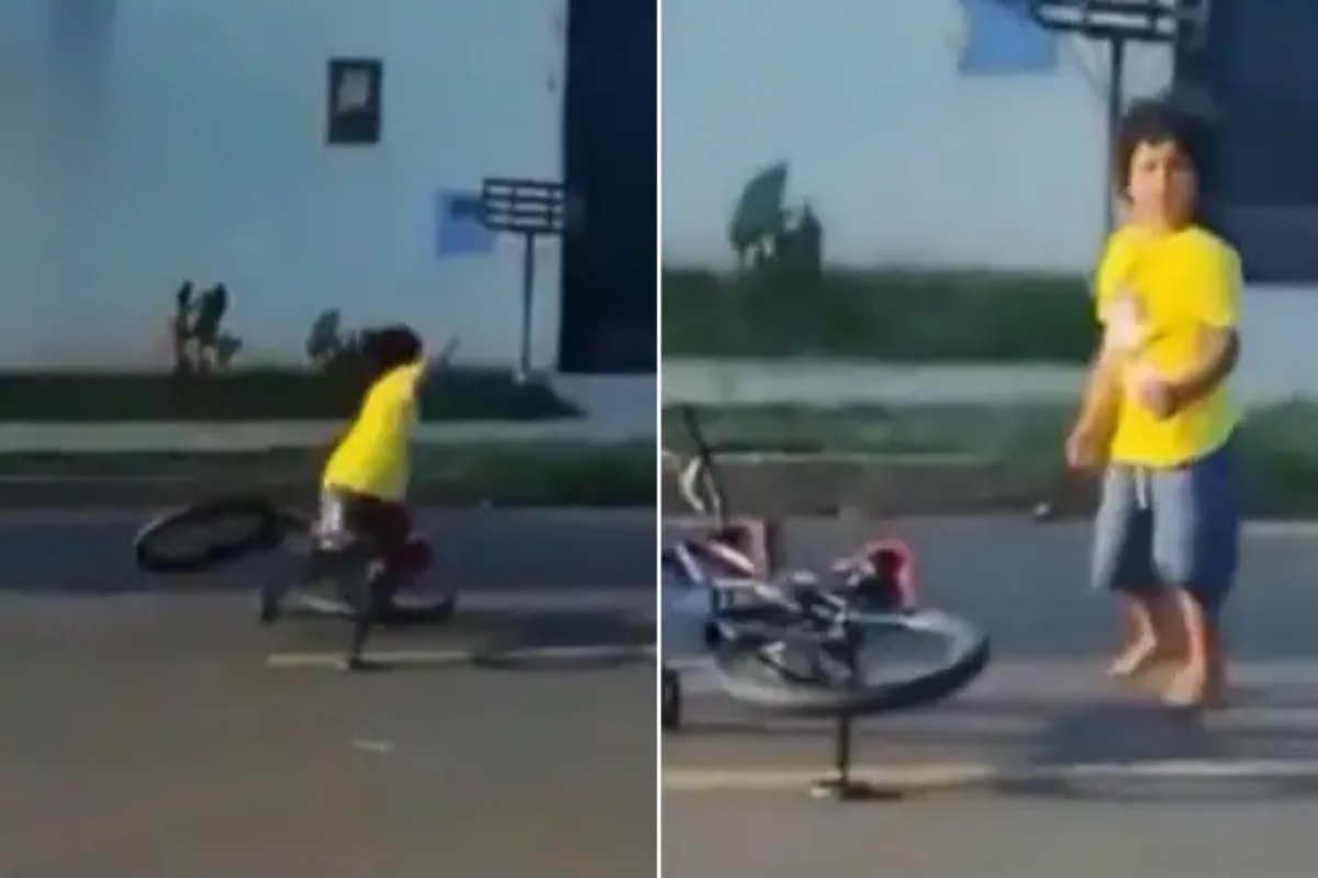 little boy dances