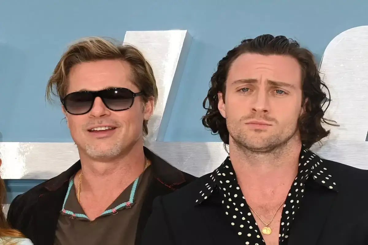 Co-star of "Bullet Train" Brad Pitt