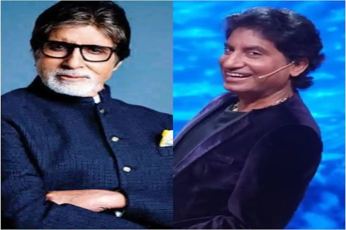 Amitabh Bachchan and Raju Srivastava