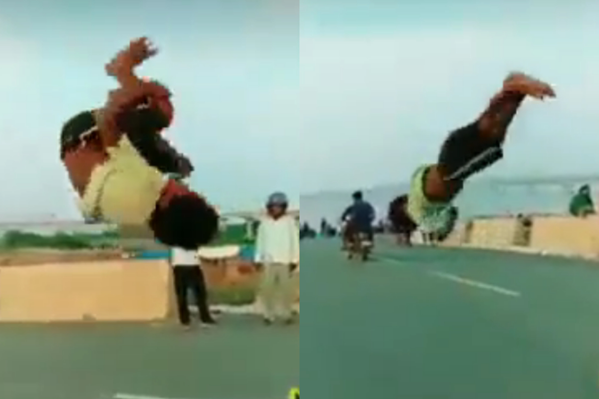 acrobatic stunts