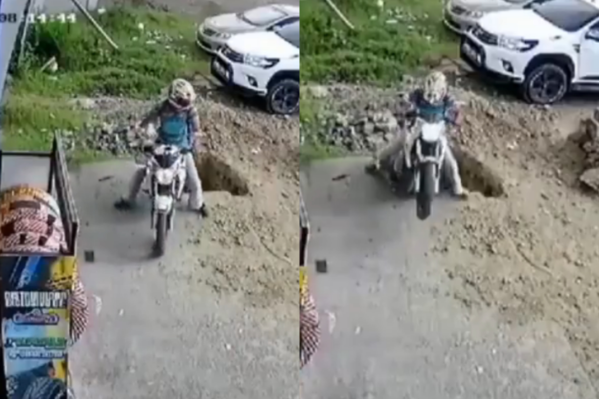 huge pit