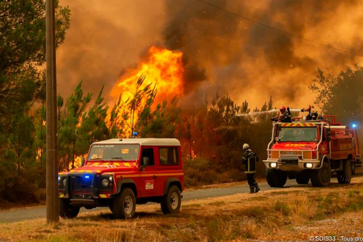 fire in France