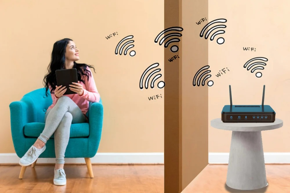 Wi-Fi signals to pass through walls