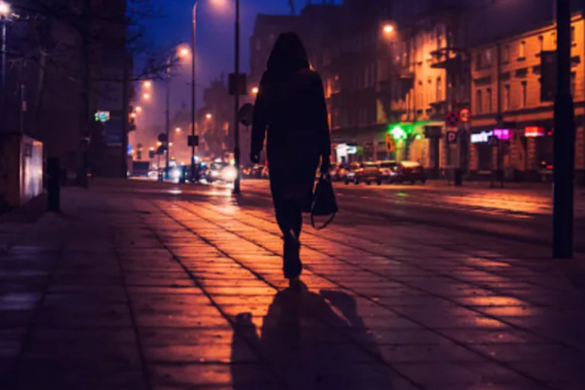 late at night