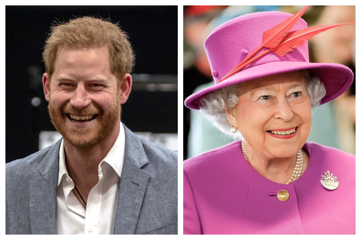 Prince harry and Queen Elizabeth