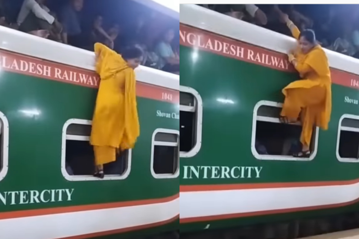 crowded train