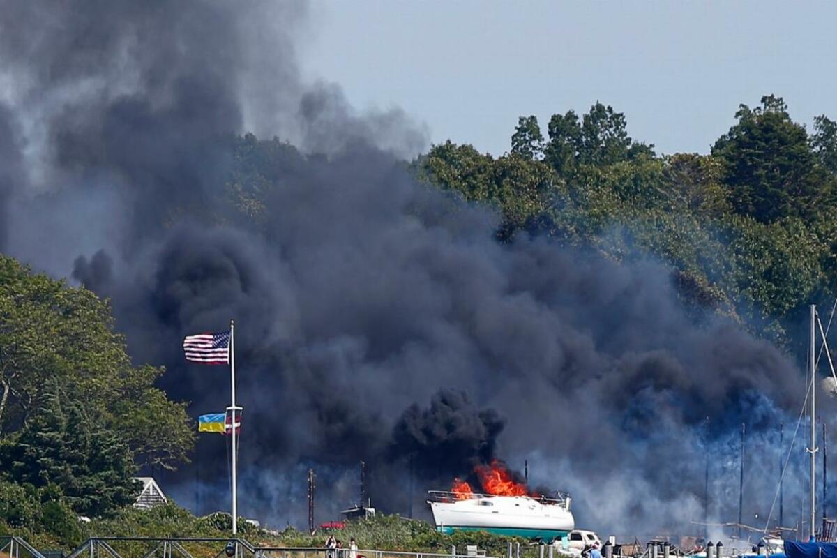 Massachusetts marina fire