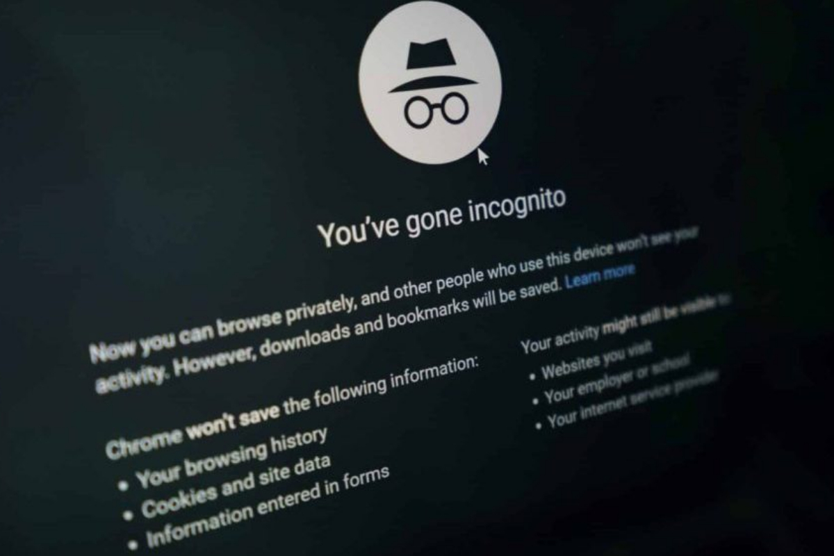 Incognito tab in Google Chrome